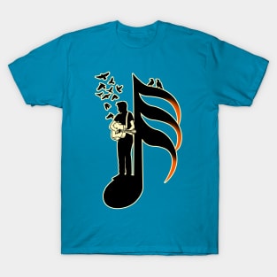 Guitarist Musician - thirty-second note T-Shirt